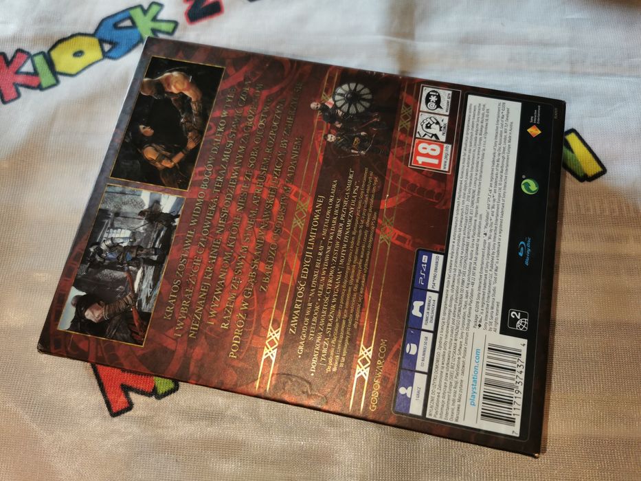God of WAR PS4 gra Limited Edition (+ STEELBOOK, ARTBOOK) stan BDB+