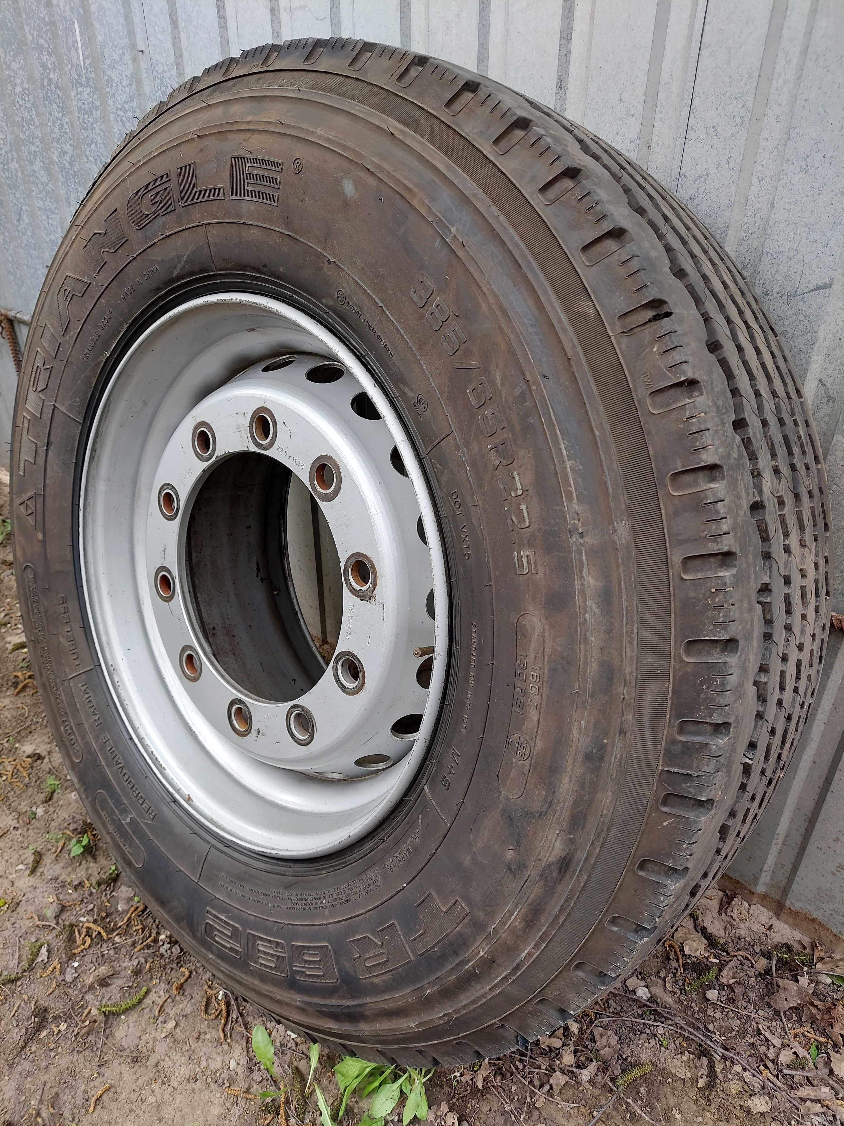 Шина 385/65r22.5 Triangle TR692 диск ЕТ120 на руль або диск гальмо