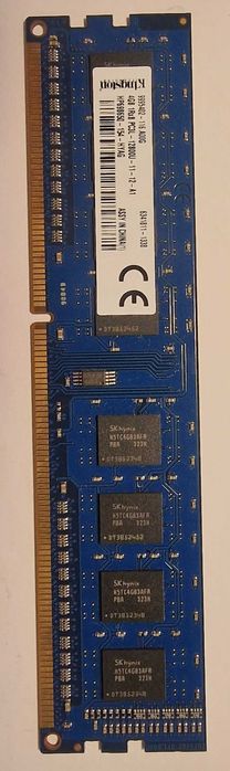 Memórias Kingston 4GB DDR3-1600 DIMM