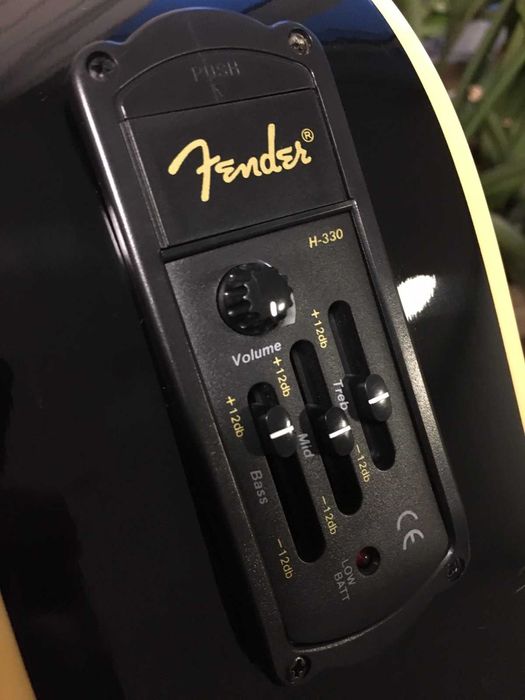 Fender DG-16E BLK 12 струн эл/акустика Корея, в кейсе+ремень+стенд