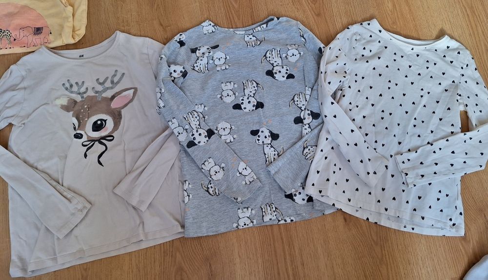 Paka bluzki h&m 134 140