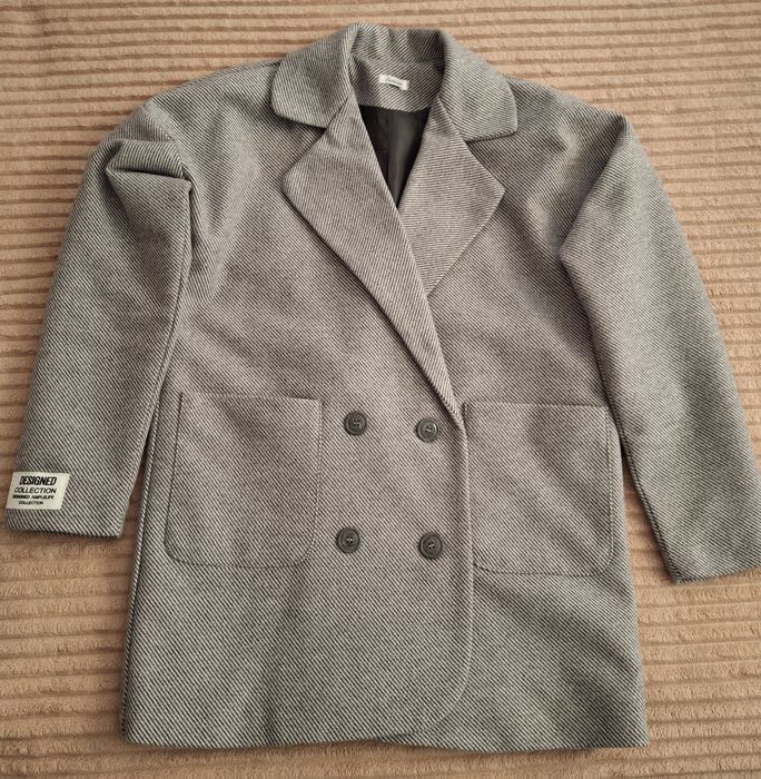 Пальто кашемір діагональ з підпідкладом