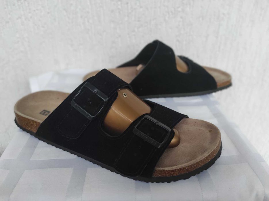 Шлепки кожанние,ортопедические по типу Birkenstock Sfera Men р.42-43,