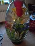 Kwiaty w szkle tulipany