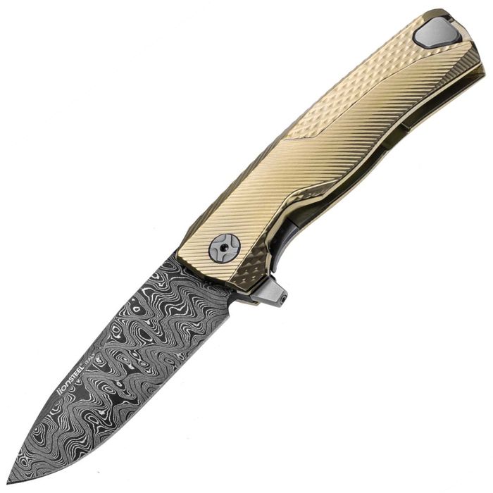 Nóż składany LionSteel ROK Gold Titanium, Chad Nichols Scrambled