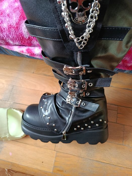 Buty punk rock goth 41 kozaki platforma