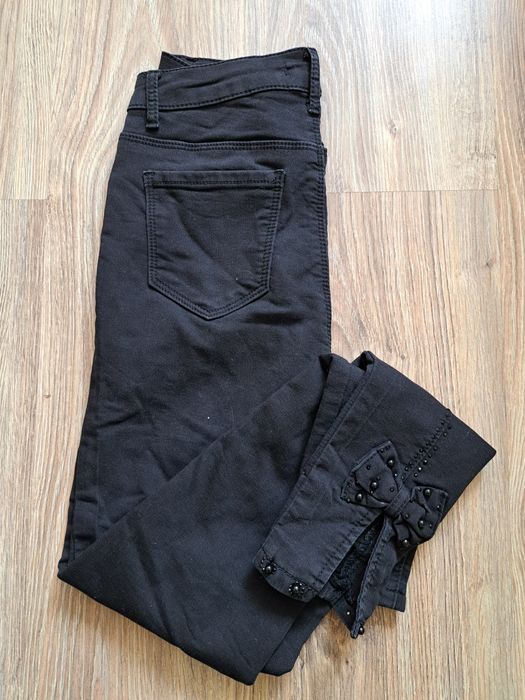 Czarne rurki kokarda s xs