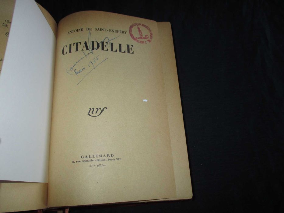 Livro Citadelle Antoine de Saint-Exupéry Gallimard