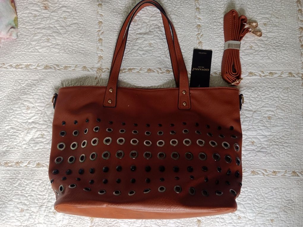 Bolsa castanha Nova