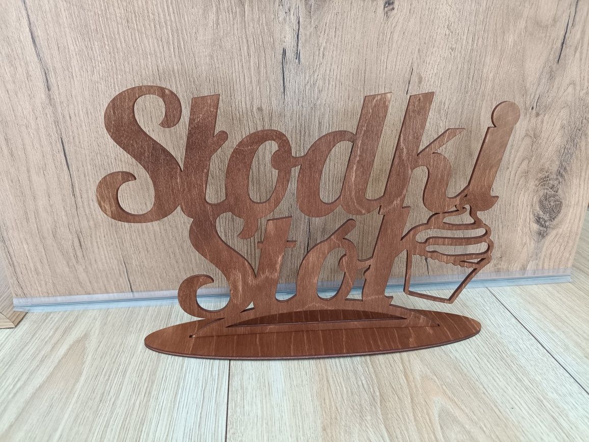 Napis Słodki Stół