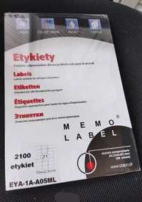 Etykiety samoprzylepne 2100 etykiet memo label