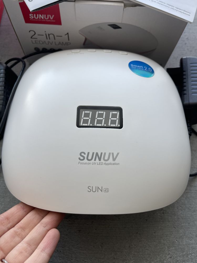 sunuv 2.0 nail lamp (оригінал, документи) сушка, лампа для нігтів