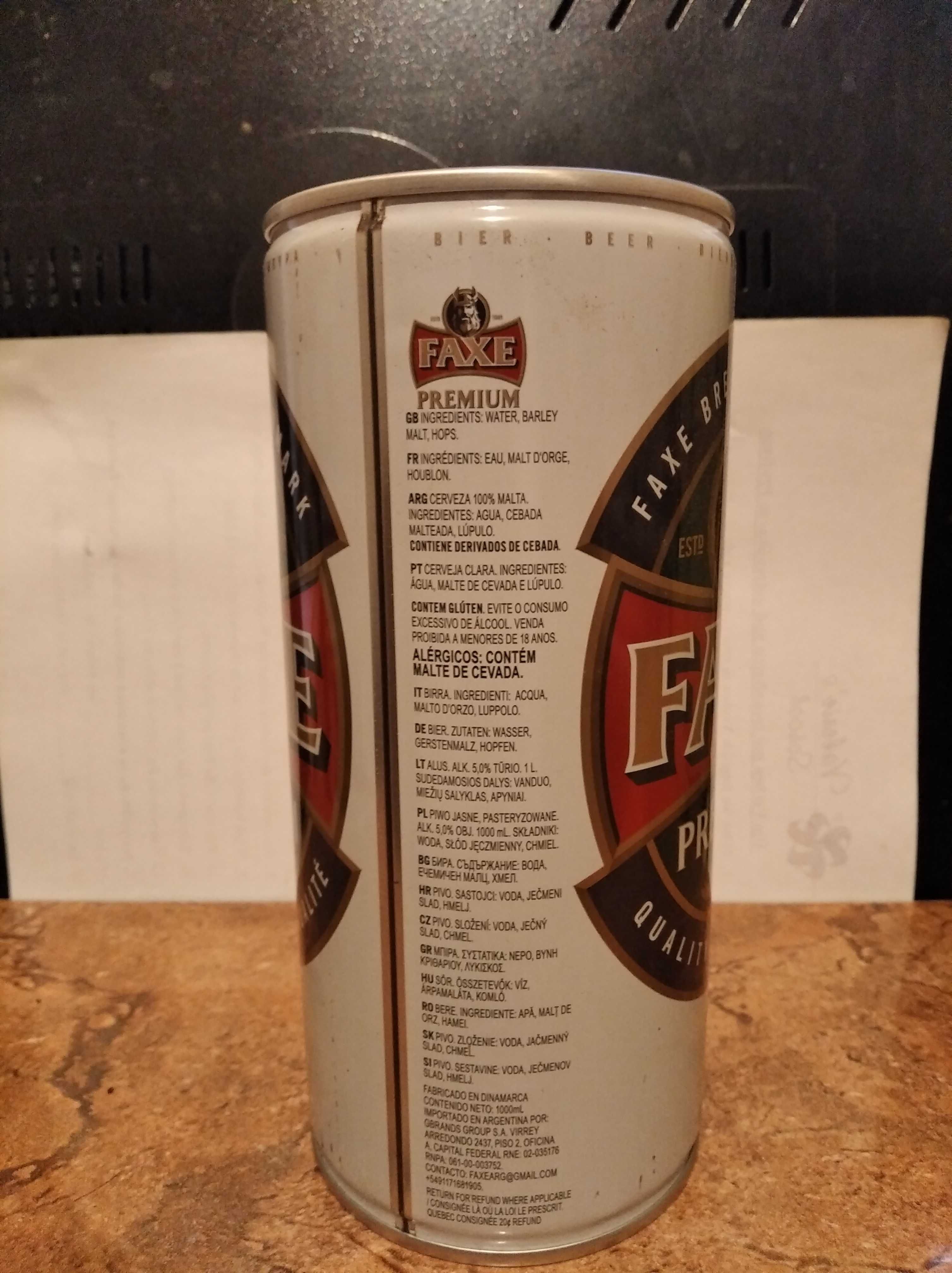 Банка от пива Faxe в коллекцию