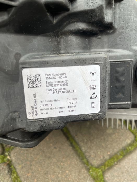 Фари Tesla Model Y 3 лінза права і ліва