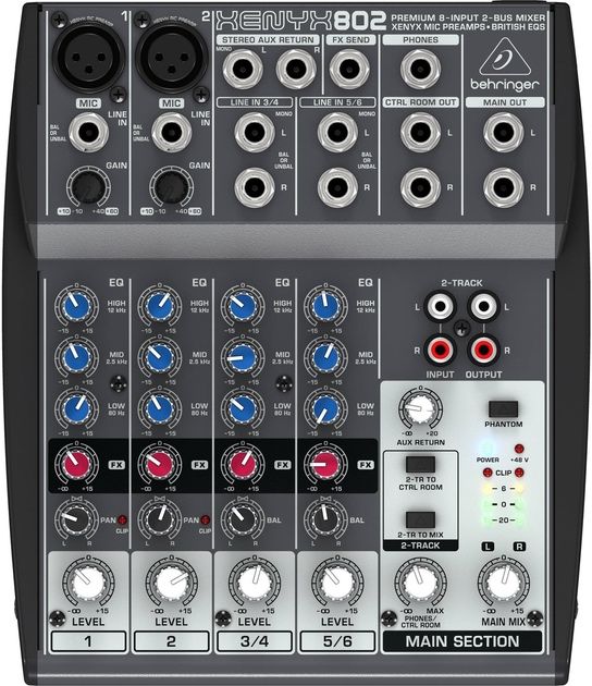 Мікшерний пульт Beringer xenyx 802