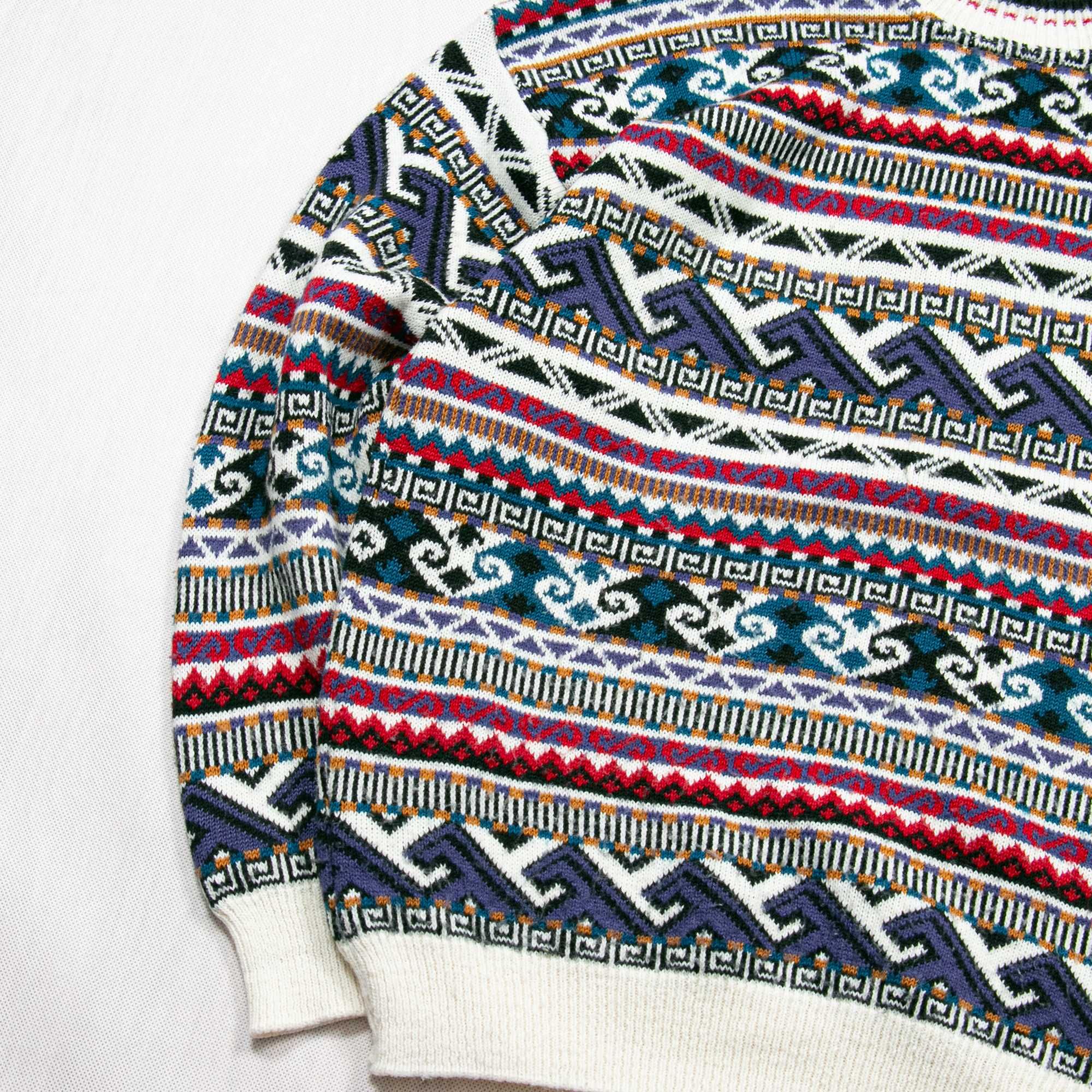 Sweater Shop Made in England sweter we wzory L