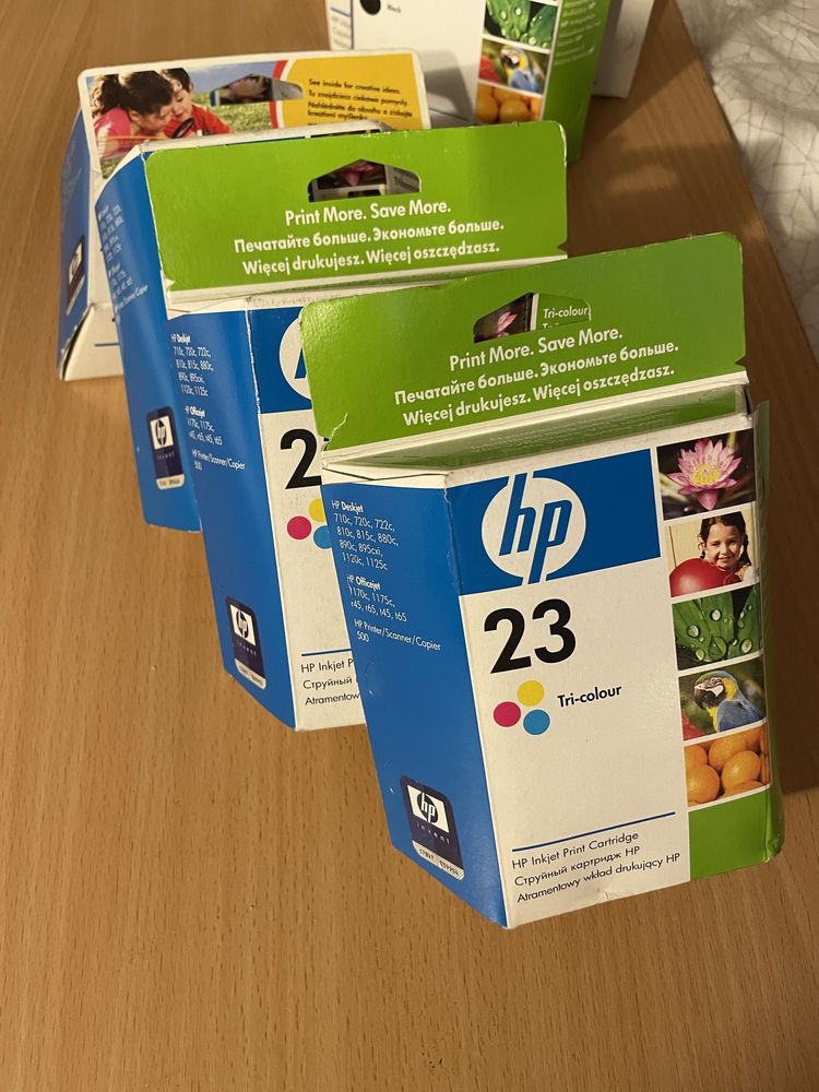 Картриджи hp 23 и 45 оригинальные