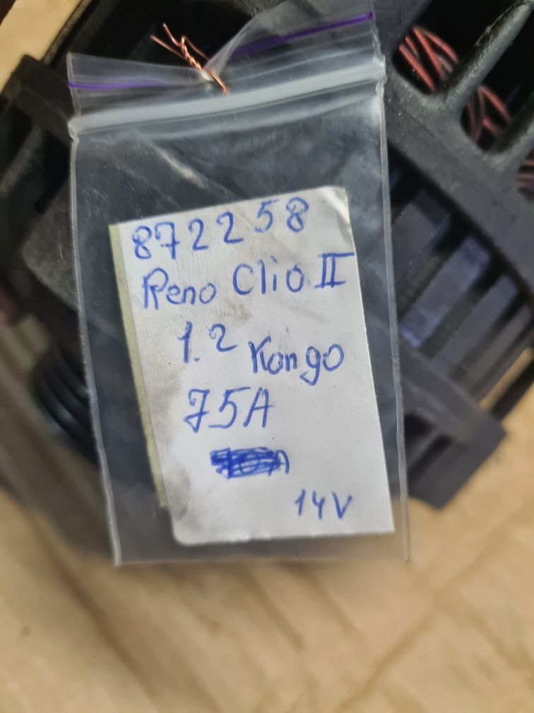 Генератор Renault Clio Kango 75A Код 872258