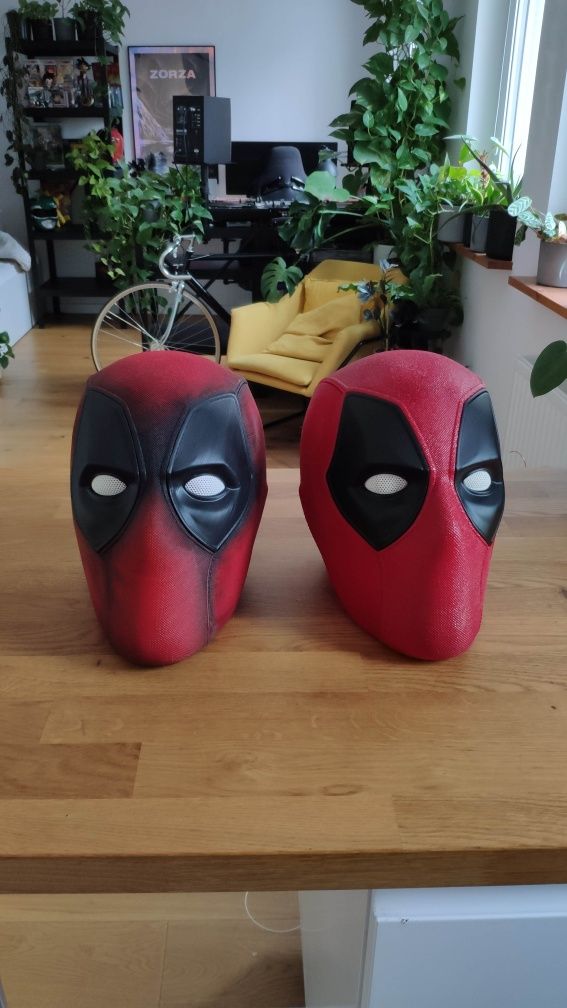 Hełm przebranie maska cosplay deadpool Marvel kostium superbohater DC