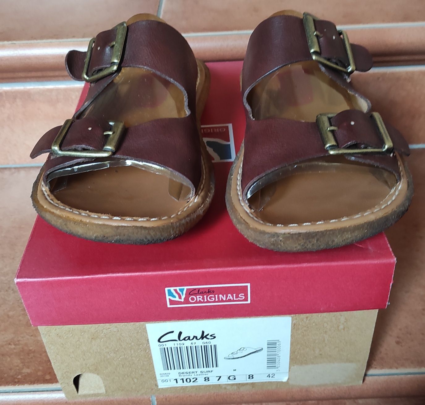 Чоловічі шкіряні босоніжки (сандалі) Clarks