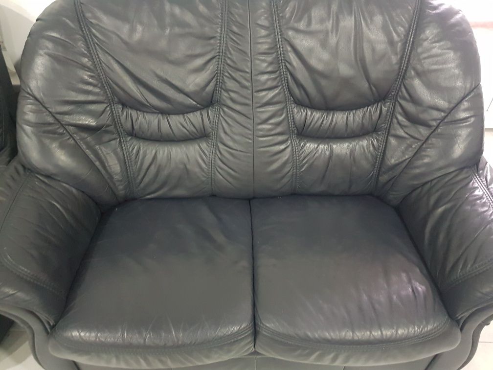 Комплек диван  шкіряний 3ка 2ка і крісло