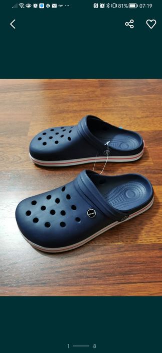 Klapki Męskie Typu Kroksy Sunlanse Rozmiar 46 Granat