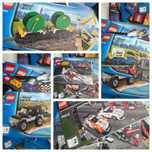 Klocki lego  rozne zestawy pociagi, policja, straż,samoloty, lodzie,