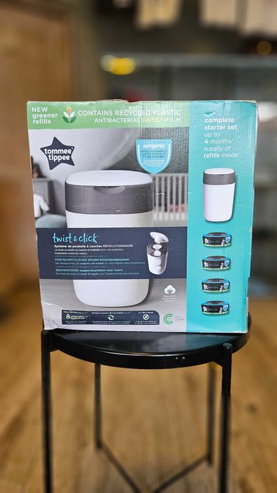 Tommee Tippee Sangenic Twist & Click Kosz Na Pieluchy + 4 wkłady nowy