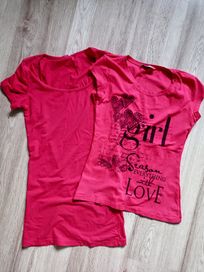 Zestaw bluzek, koszulek dla dziewczynki. Rozmiar 158/164