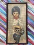 Quadro vintage com ilustracao