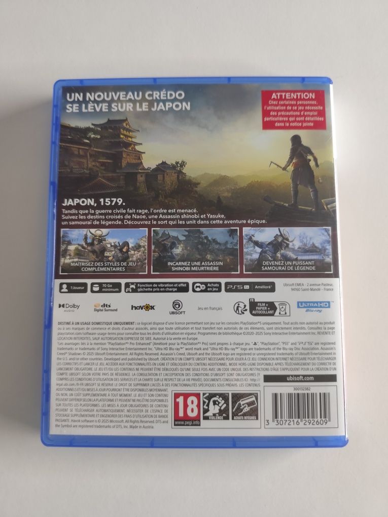 Assassin's Creed shadows PS5