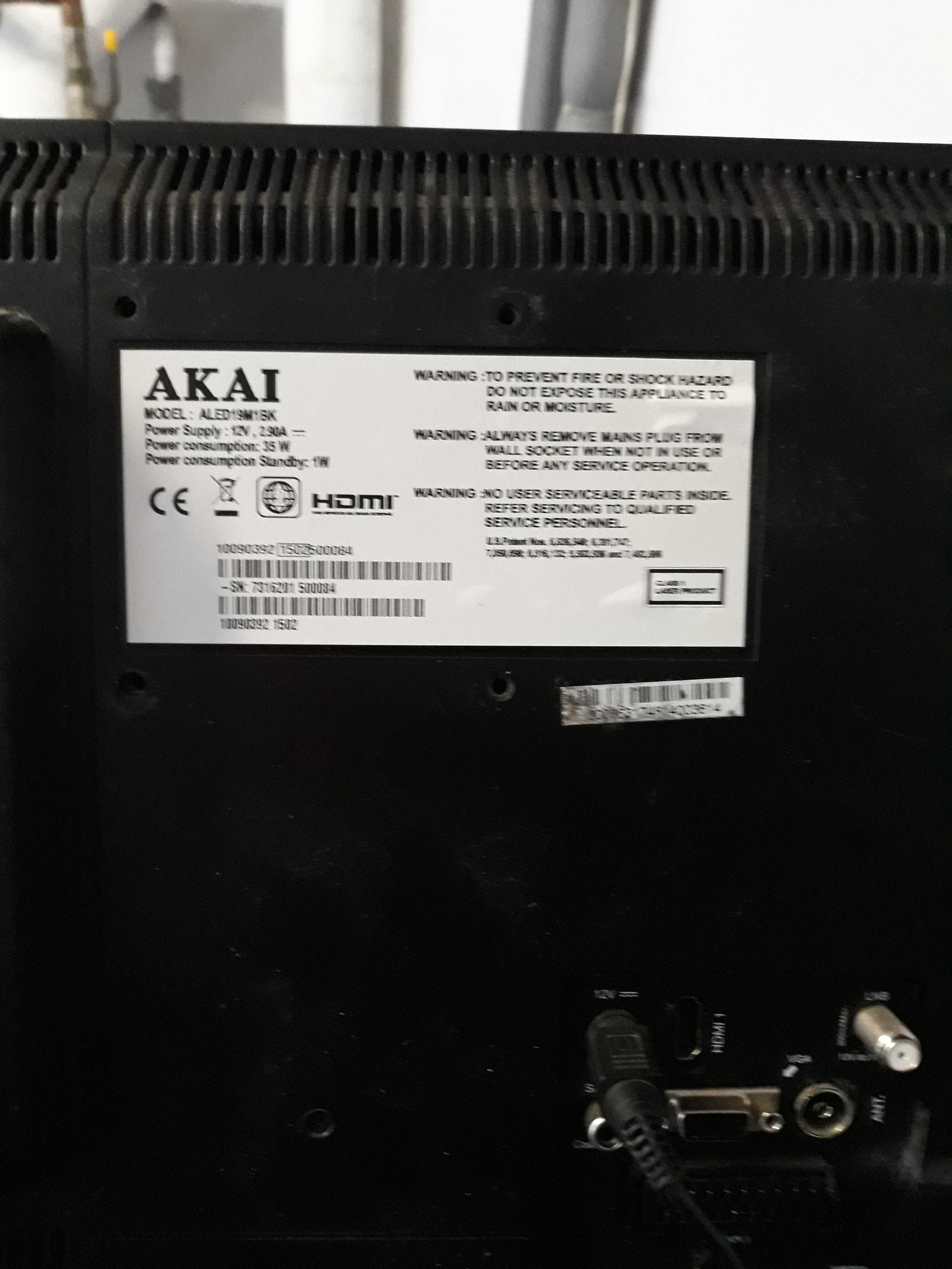 Telewizor AKAI  kolorowy LED 19 cali 12V