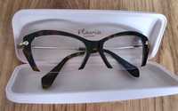 Oprawki okulary korekcyjne Flavi jak Miu Miu szkła -1,25 j.nowe modne