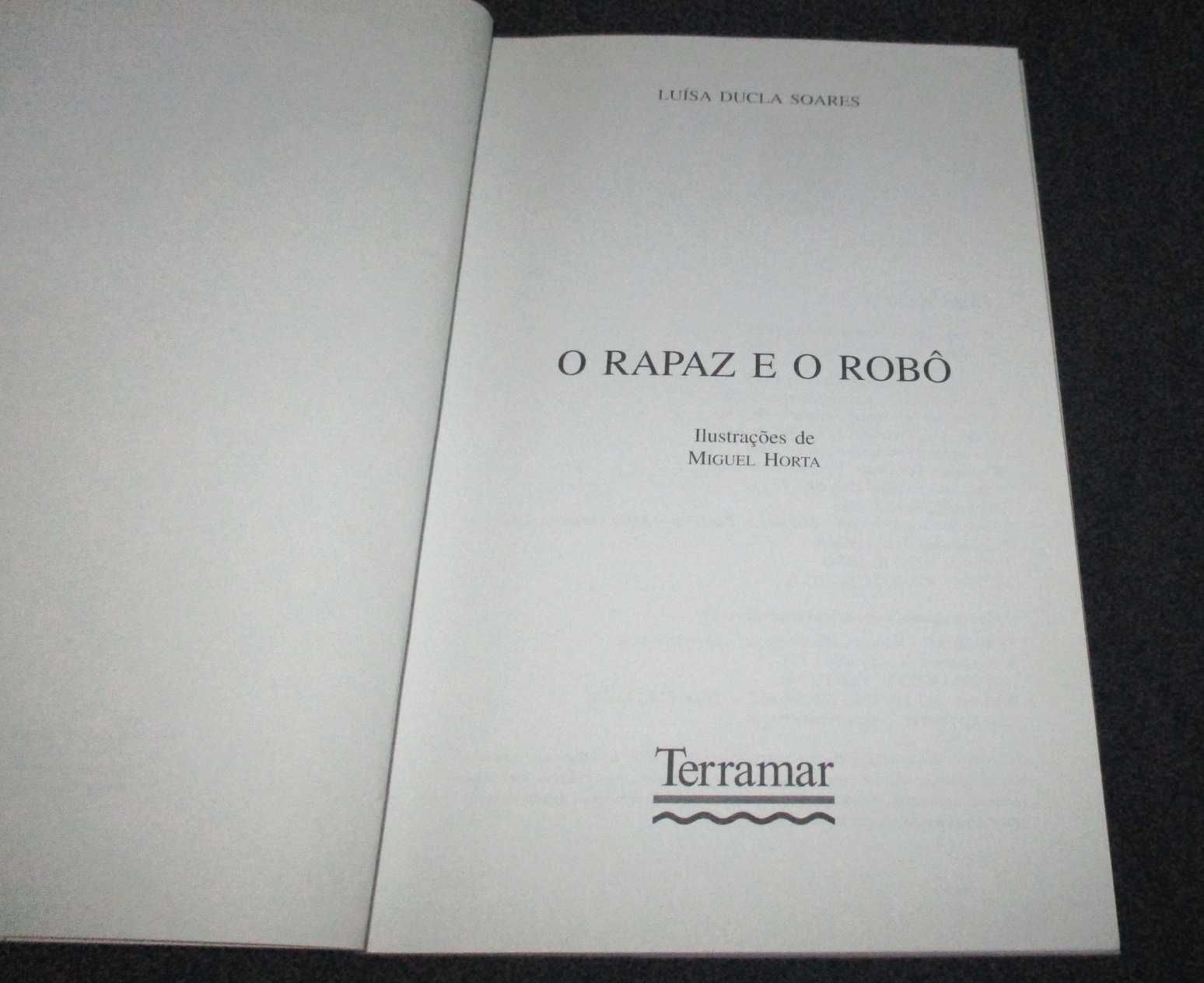 Livro O Rapaz e o Robô Luísa Ducla Soares