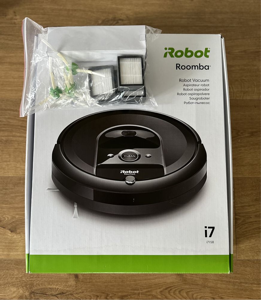 iRobot Roomba i7 + Zestaw Nowych Szczotek + nowe filtry +  fvat