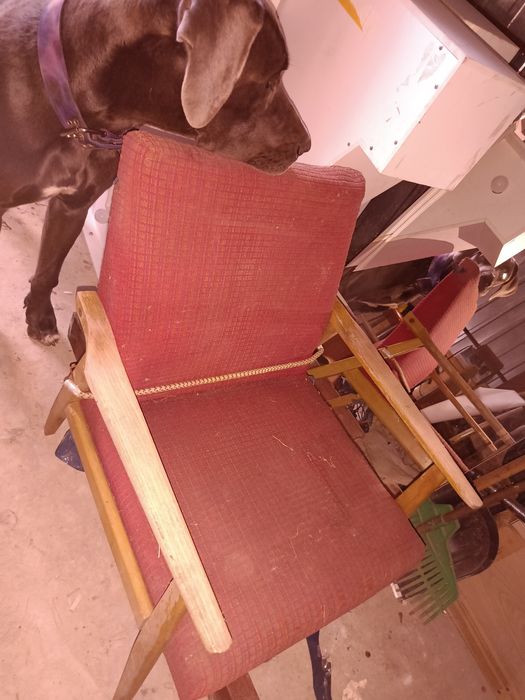 Dwa foteli lisek bądź Śnieżka  projektu H. Lis PRL