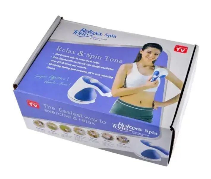 Масажер Relax Tone ручний вібромасажер для тіла 5 насадок 0528