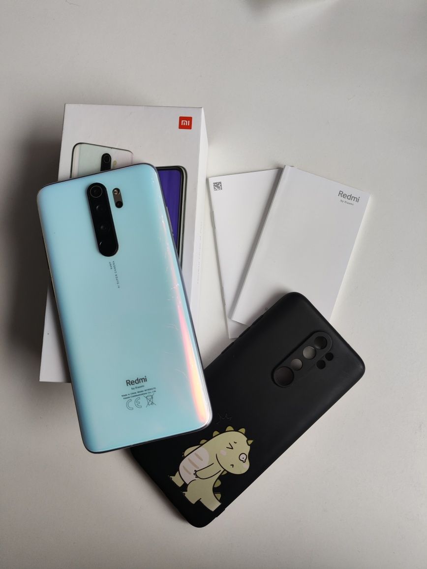 Smartfon Xiaomi Redmi Note 8 Pro pearl white biały + ETUI