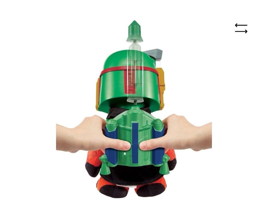 Peluche Boba Fett do star wars com sons e Lançador