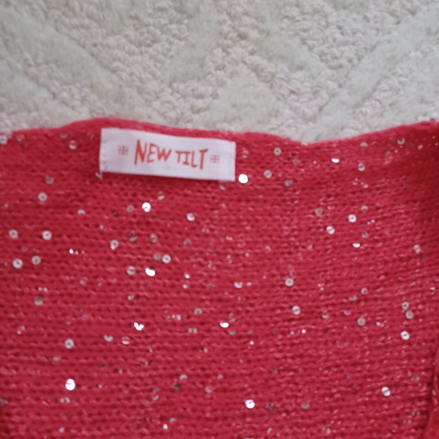 Wdzianko narzutka New Tilt oversize cekiny Xxxxl