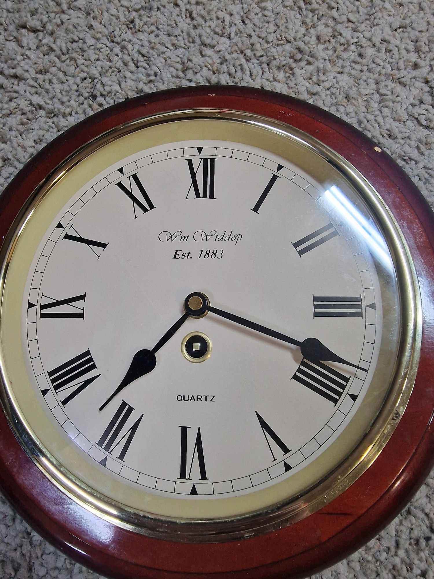 Zegar ścienny William Widdop vintage
