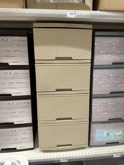 Комод шкаф полки бежевый