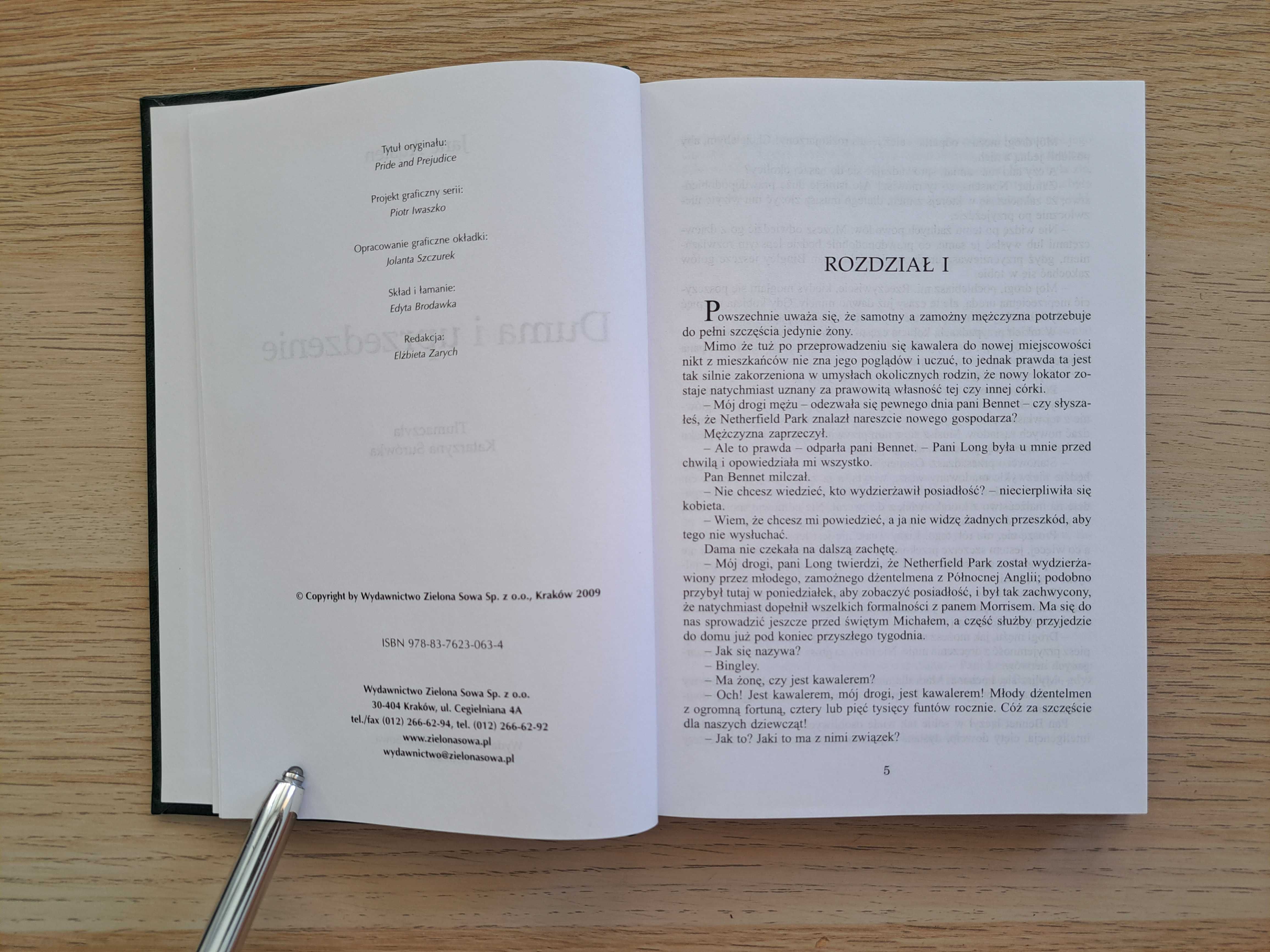 Duma i Uprzedzenie. Jane Austen