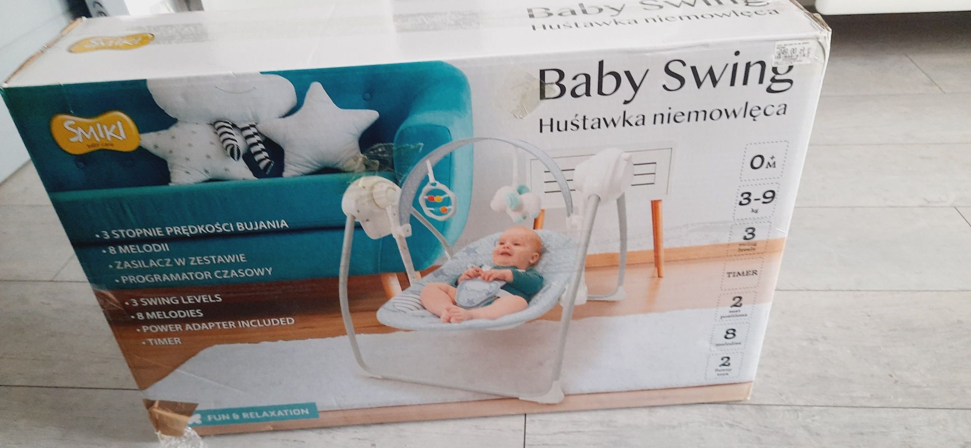 Huśtawka Bujaczek Baby Swing Smiki