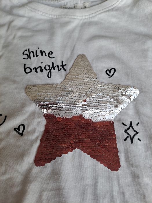 Bluzka dziewczęca z cekinami