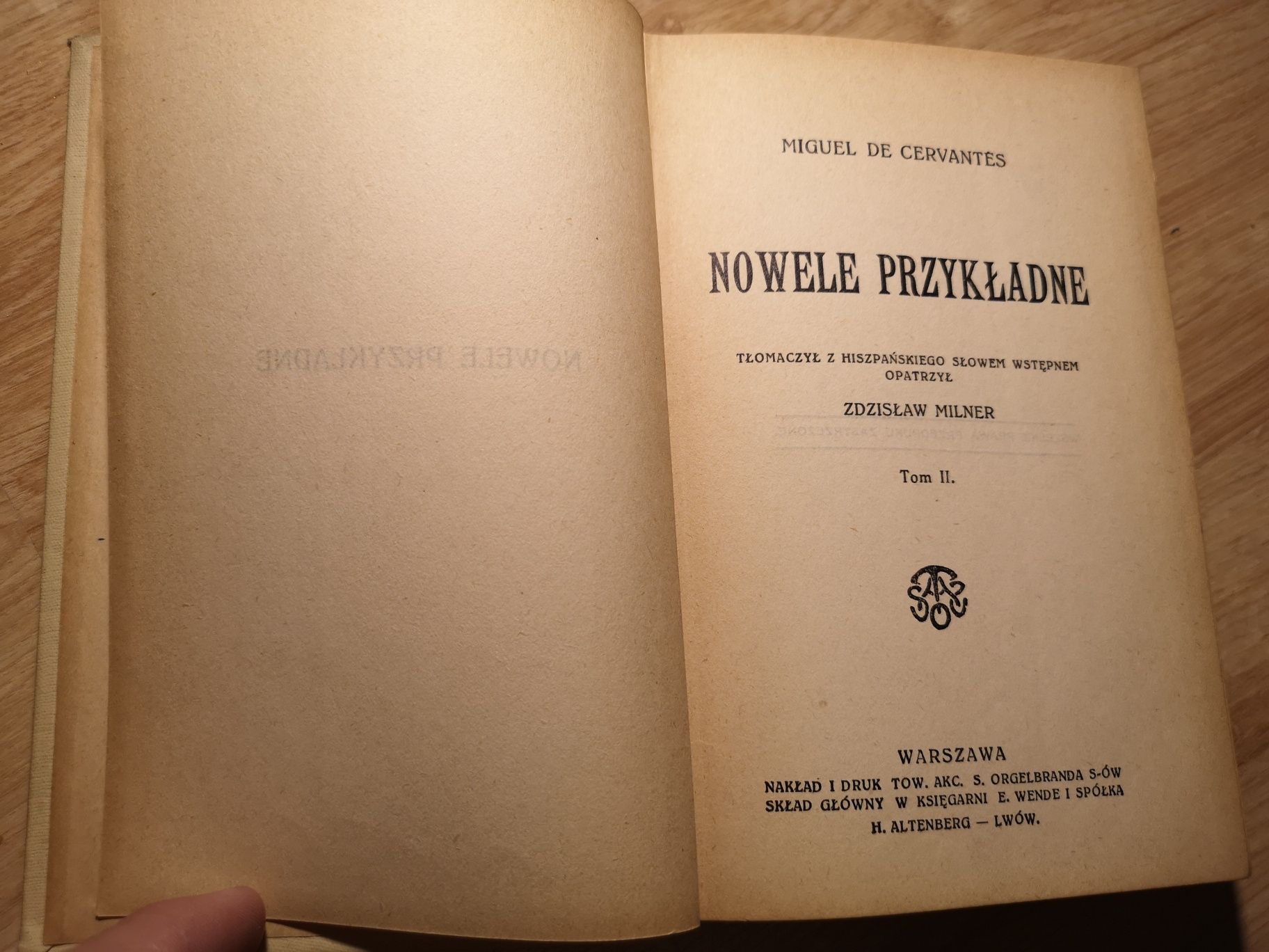 Nowele Przykładne. Cervantes 1913