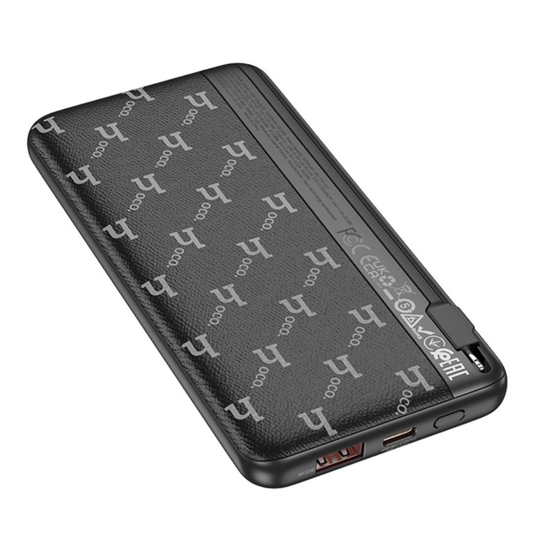 Power Bank Hoco Q29 10000 mAh: Быстрая зарядка + встроенный Lightning