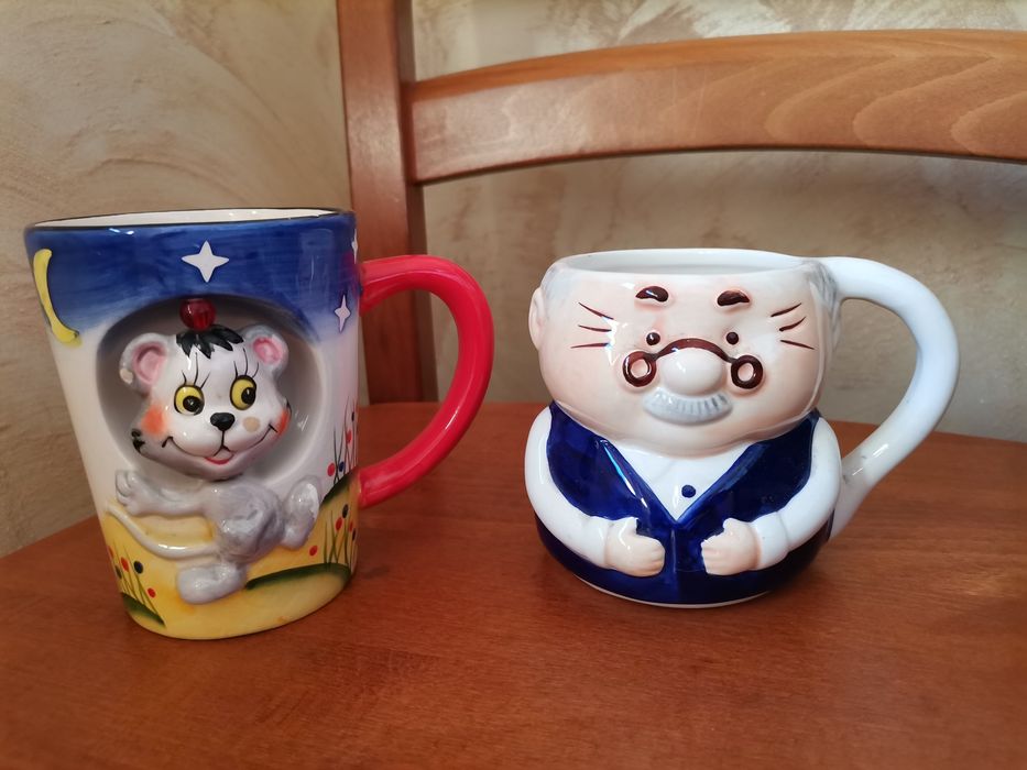 Kolorowe kubki ozdobne