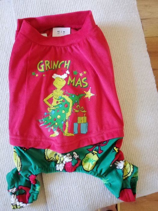 Ubranko świąteczne dla psa, kota M Grinch Lefties