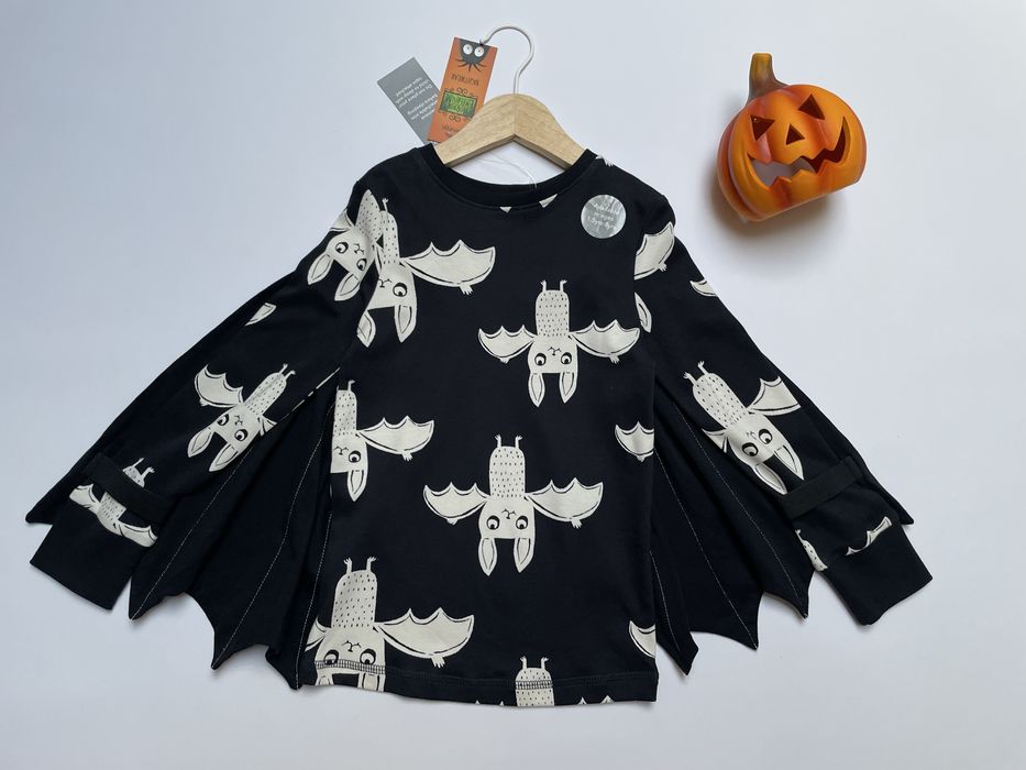 104 110 George bluzka ze skrzydłami nietoperza piżama halloween
